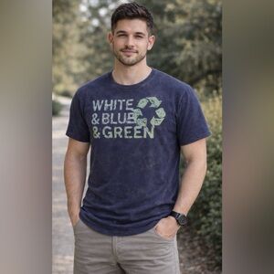 💜American Living distressed, painted - recycled super soft T-shirt